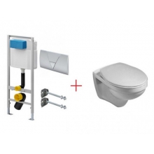 Инсталляция с подвесным унитазом и крышкой Gustavsberg Saval 7G9M6731Е