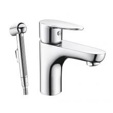 Смеситель для раковины с гигиенической лейкой WasserKRAFT Leine 3508