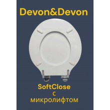 Крышка для унитаза Devon&Devon New Etolite SoftClose с микролифтом сиденье унитаза Хром