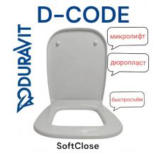 Крышка-сидение для унитаза Duravit D-Code 0067390000  с микролифтом