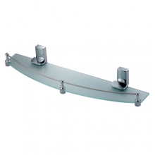 Полка стеклянная с бортиком WasserKRAFT Leine К-5024